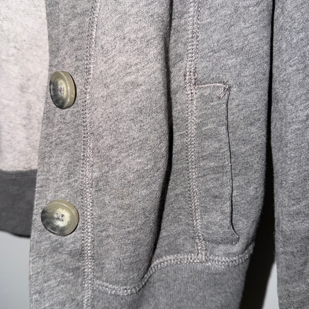Vintage 2000’s Abercrombie & Fitch Charcoal Varsity Jacket - Picture 5 of 9